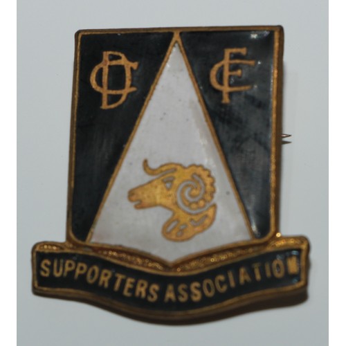 428 - Football - Enamel Badges - Derby County Football Club Supporters' Association; Sheffield Wednesday; ... 