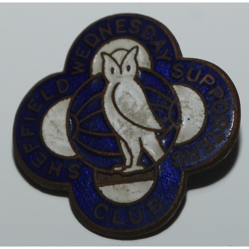 428 - Football - Enamel Badges - Derby County Football Club Supporters' Association; Sheffield Wednesday; ... 