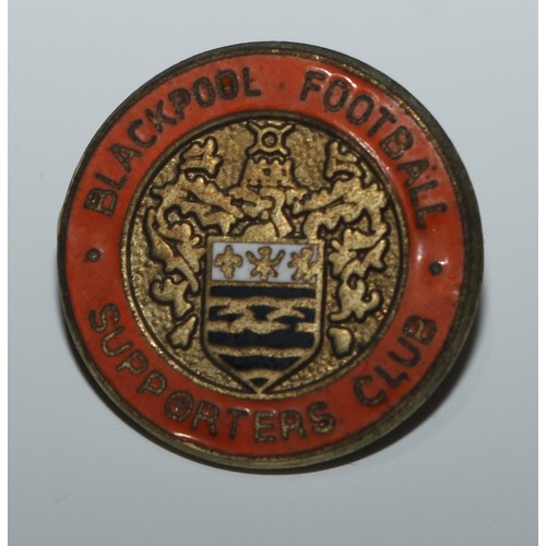 429 - Football - Enamel Badges - Liverpool FC Supporters' Club; Manchester City; Blackpool; Workington AFC... 