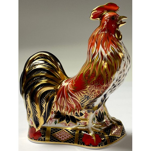 5019 - A Royal Crown Derby paperweight, The Fighting Cockerel, Sinclairs' exclusive, limited edition, 23/15... 