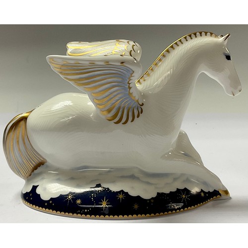 5089 - A Royal Crown Derby paperweight, Pegasus, The First of a Pair of Mythical Beasts, exclusive to Govie... 