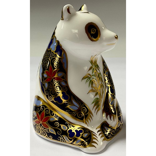 5116 - A Royal Crown Derby paperweight, Imperial Panda, Endangered Species, Sinclairs exclusive commission,... 