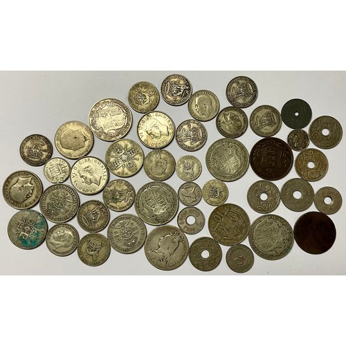 418 - Coins - a Victorian silver crown 1889, other Victorian and later silver coins, well circulated, 237.... 