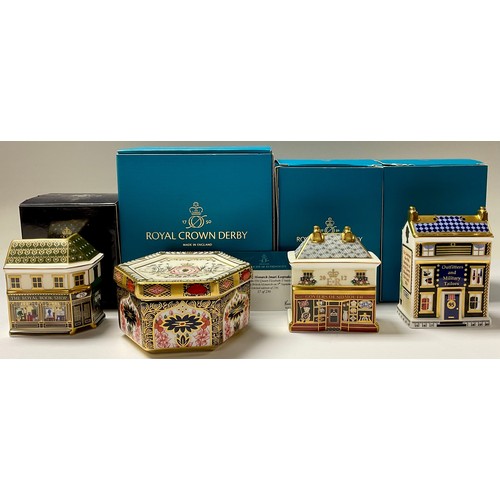 5094 - A Royal Crown Derby miniature house model, St James Millinery and Military Tailors, to Celebrate the... 