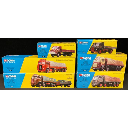 562 - Toys - Corgi Classics models including 24501 Leyland eight wheel rigid truck with load set - J & A S... 