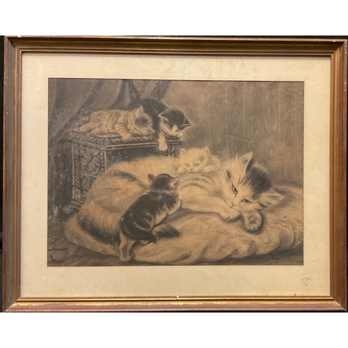 231 - Victorian school
Mother cat and kittens
fine pencil sketch, 29.5cm x 40.5cm.