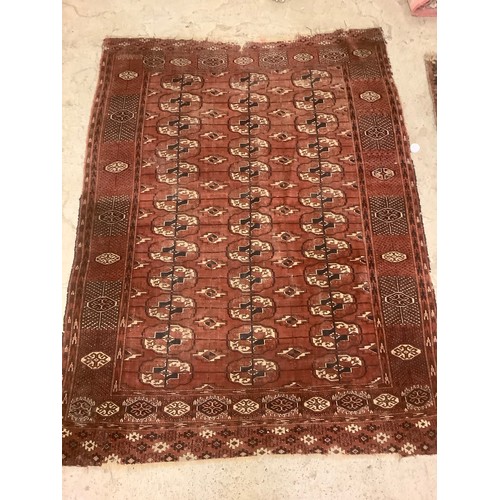 817 - A Middle Eastern rectangular rug or carpet, 187cm x 140cm