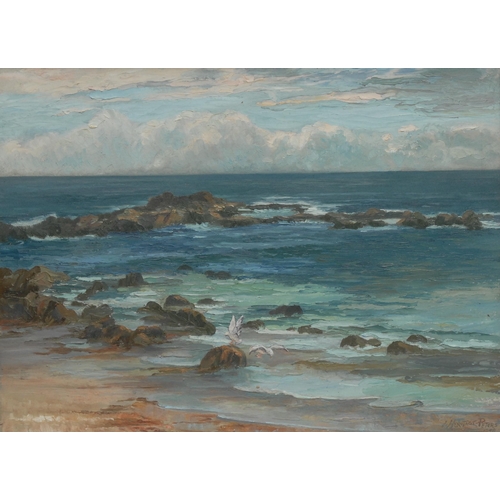 691 - J Heritage Peters FRSA (1894 - 1965)
Low Tide, Jennen Cove, Cornwall
signed, dated 1948, oil on canv... 