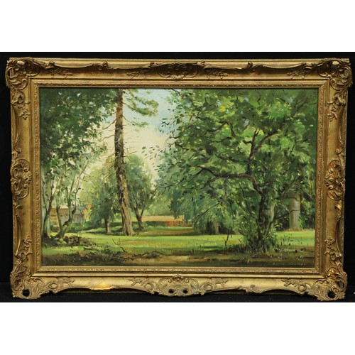 605 - David R Nahmad
Wrottesley Hall Grounds
signed, oil on canvas, 49.5cm x 75cm