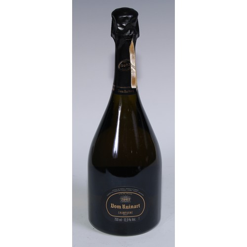 850 - Champagne - one bottle, Dom Ruinart, 2002, 12.5% vol, 750ml, Maarten Baas case; a Maarten Baas jewel... 