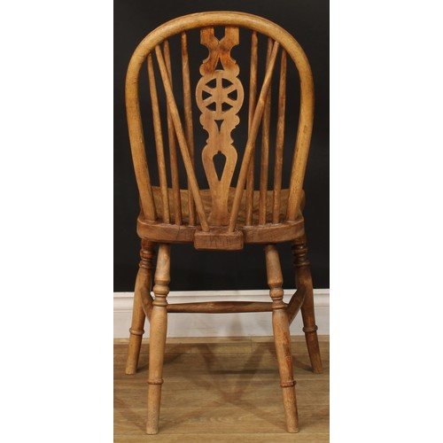 1340 - A late Victorian pine servants' quarters dining table, rectangular top above a single frieze drawer,... 