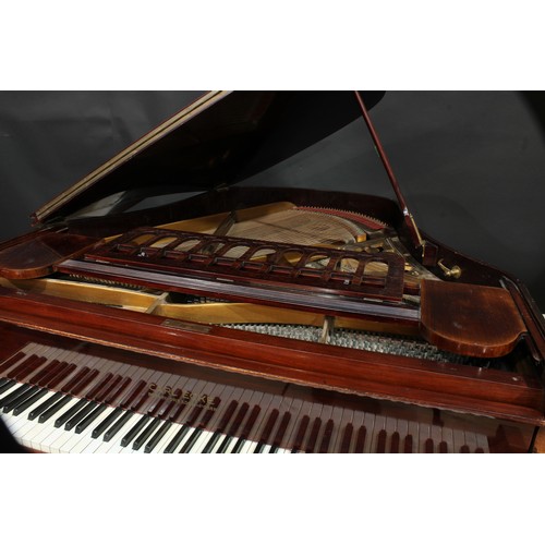 844 - An early 20th century double-curve baby grand piano, Carl Ecke, Berlin-Dresden-Posen, 98.5cm high, 1... 