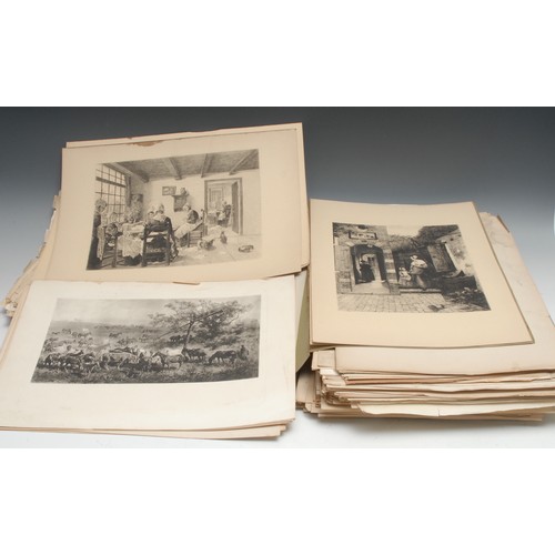 607 - Pictures and Prints - a collection of late 19th century engravings, including selected pictures from... 