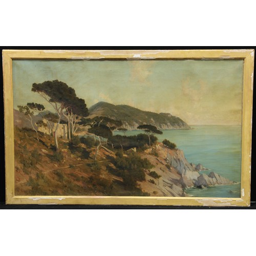 693 - Jacques Odier (1853 - 1930)
Mediterranean Coastal Scene
signed, oil on canvas, 78cm x 129cm