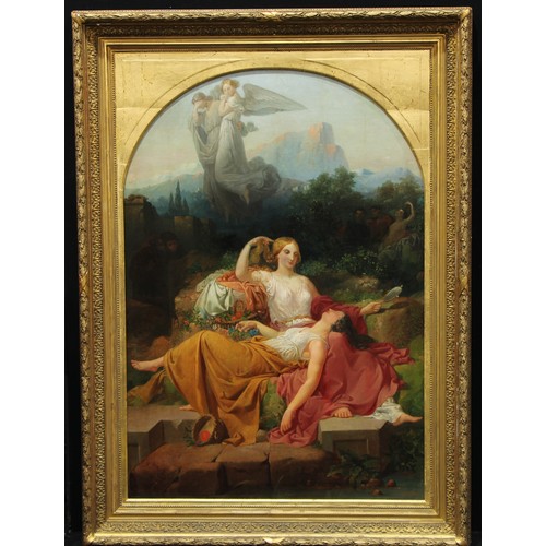 714 - Pre-Raphaelite School (19th century)
Divine Beauty
oil on canvas, arched mount, 116cm x 80cm