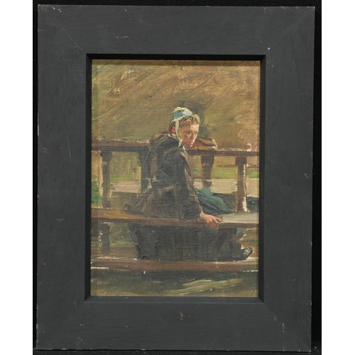 661 - English School (early 20th century)
Young Girl with a Book
oil on board, 33.5cm x 23.5cm