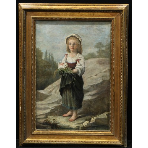 679 - G Pomerol (19th century)
A Young Girl and Her Kitten
signed, oil on canvas, 55cm x 37cm