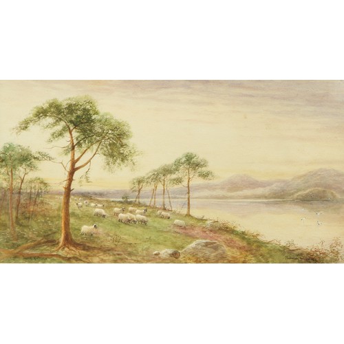 651 - Norman Bradley (fl. c.1900)
A pair, Above Loch Leven, and Loch Katrine
signed, inscribed, watercolou... 