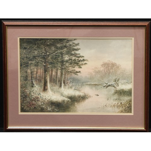 705 - William Wells Quartermain (1857 - 1930)
Winter River Scene
signed, watercolour, 36cm x 53.5cm