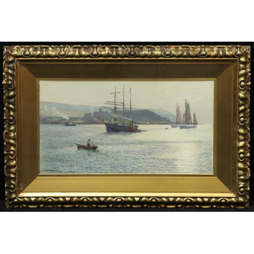 612 - George Brooks Percy Lillingston (1850 - 1932)
Rowing Out, Sail and Steam
signed, watercolour, 28cm x... 