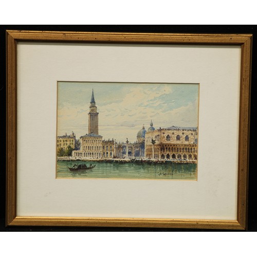 611 - Gabriel Carelli (1821 - 1900)
Venice
signed, watercolour, 11.5cm x 17cm