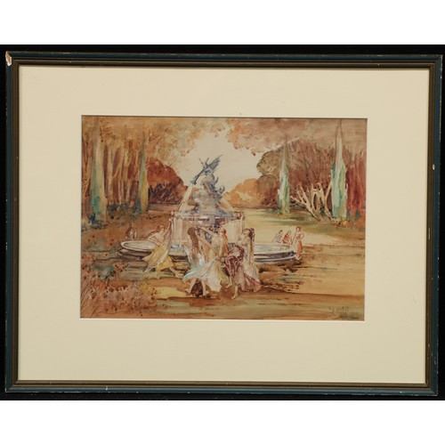 587 - English School (second quarter 20th century)
Dancing Nymphs
signed with initials AMFG, dated 1932, w... 