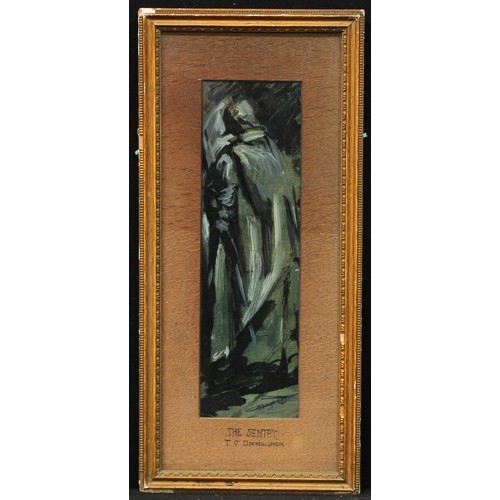 673 - Thomas O'Donnell (Irish 20th century)
The Sentry
signed, 35cm x 10cm