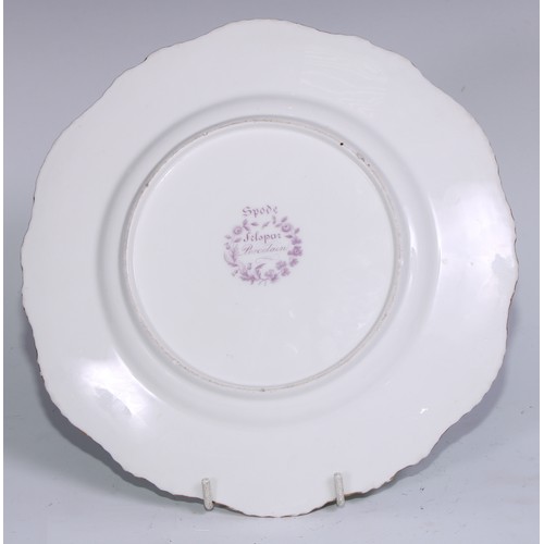 397 - A Spode Feldspar porcelain plate with the arms of the Goldsmiths Hall