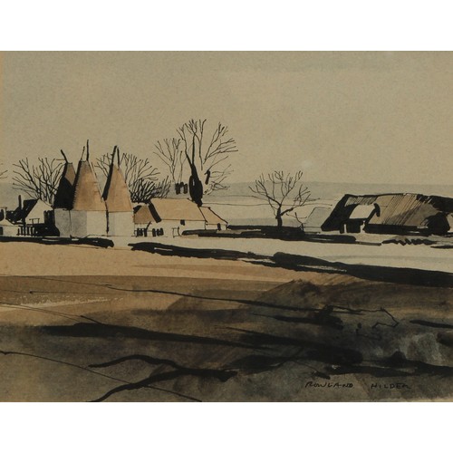 701 - Rowland Hilder (1905 - 1993)
Shoreham
signed, titled to verso, watercolour, 18cm x 23cm