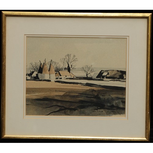 701 - Rowland Hilder (1905 - 1993)
Shoreham
signed, titled to verso, watercolour, 18cm x 23cm