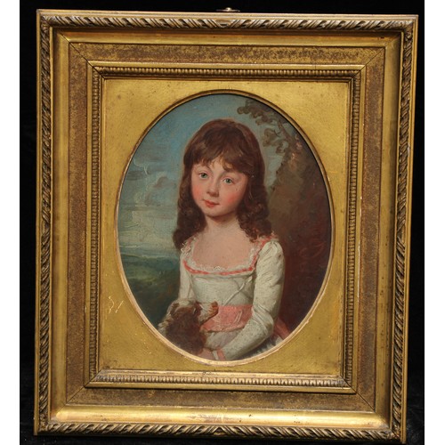 722 - Thomas Barrow (1737 - 1822)
Eliza Bisbrowne, Aged 9 Years
titled and named to verso, dated 1788, ova... 