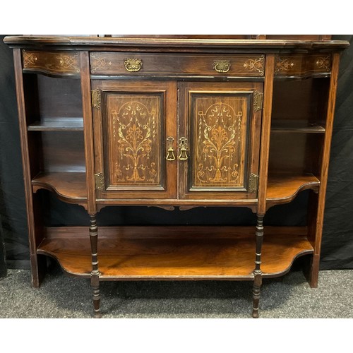 33 - A Victorian Rosewood chiffonier by James Shoolbred and Company, 206cm tall x 122cm wide x 39cm deep,... 