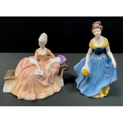 60 - A Royal Doulton figure Reverie, Hn 2306;  another Melanie, Hn 2271, both firsts (2)