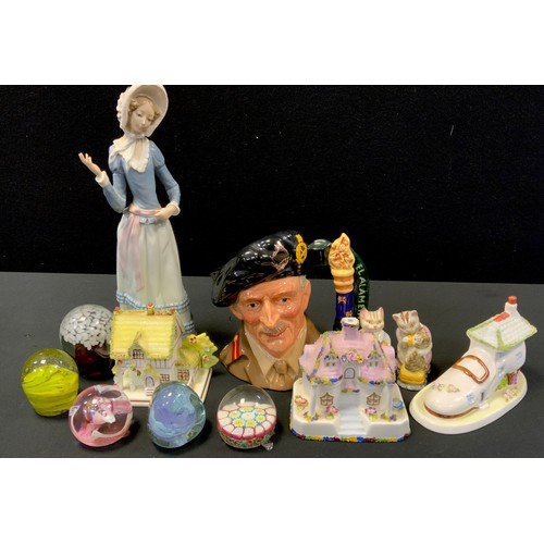 94 - A Beswick Beatrix Potter figure, Tabitha Twitchett; another Tabitha Twitchett & Miss Moppet;  Lladro... 