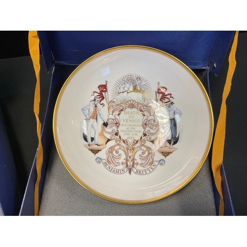 100 - A Royal Crown Derby English bone china Aldeburgh Festival commemorative bowl 'Death in Venice, first... 