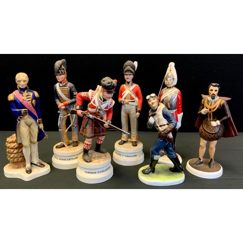 118 - A Coalport limited edition figure For King and Country Airman, 115/1500;  others Whitehall Lifeguard... 