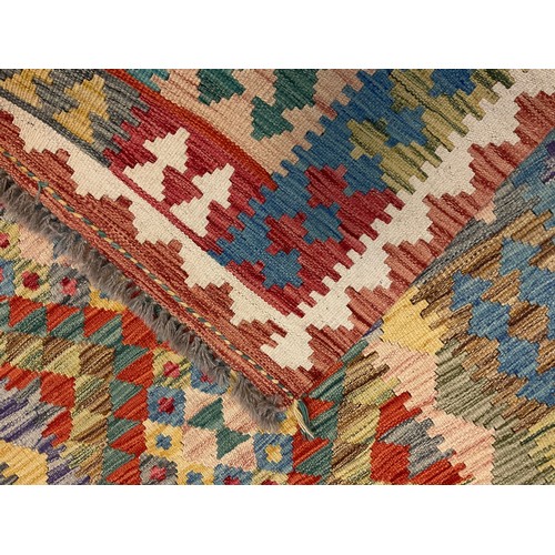 142 - A Turkish Anatolian Kilim rug / carpet, 174cm x 131cm.