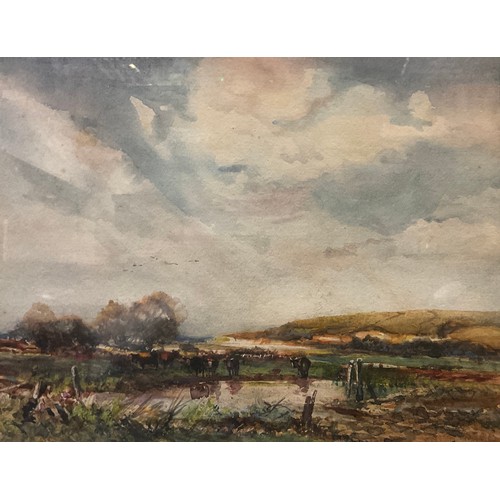 170 - Frederick Rider
Cattle Grazing
signed, watercolour, 21cm x 28cm