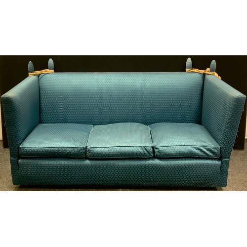 250 - A Duresta style three seat Knole sofa, 84cm tall (42cm to seat), 188cm wide x 84cm deep.