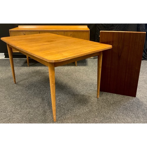 272 - A G-plan style teak dining room suite - comprised  Danish design sideboard, extending dining table, ... 