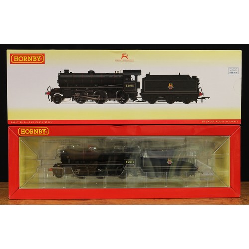 2330 - Hornby OO Gauge R3242 early B.R. Class K1 2-6-0 locomotive and six wheel tender, B.R. black livery, ... 