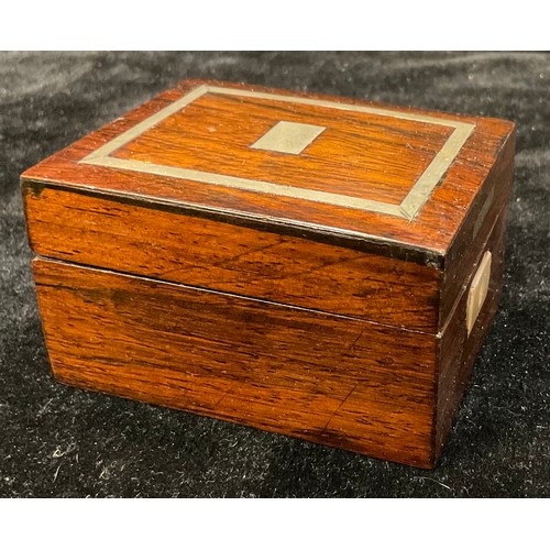 194 - A 19th century rosewood pocket watch box