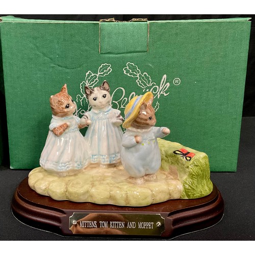 292 - A Royal Doulton Beswick Ware tableau, The World Of Beatrix Potter, Ginger and Pickles, limited editi... 