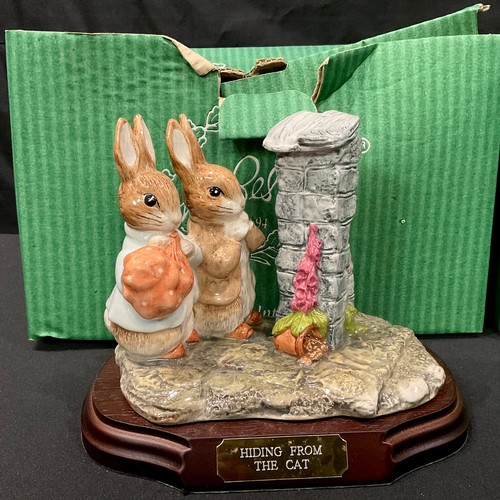 292 - A Royal Doulton Beswick Ware tableau, The World Of Beatrix Potter, Ginger and Pickles, limited editi... 