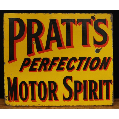 2412 - Advertising, Automobilia Interest - a rectangular shaped double sided flanged enamel sign, black let... 