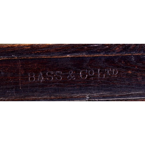 2439 - Advertising, Breweriana - an early 20th century Bass rectangular shaped advertising/point of sale pu... 