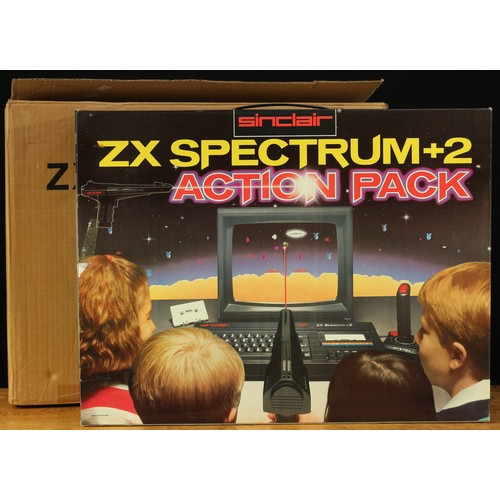 2465 - Vintage Computer Gaming and Technology - a Sinclair ZX Spectrum+2 128K video computer system, serial... 