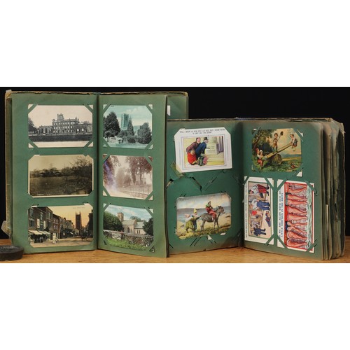 2451 - Postcards - an early 20th century postcard album, comprising mostly Topographical and Social postcar... 