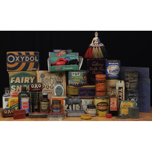 2448 - Advertising & Domestic Packaging - a collection of early 20th century and later packaging and tins, ... 