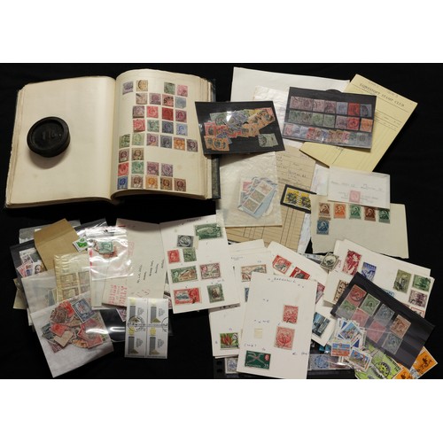 2468 - Stamps - British Commonwealth collection in bags, loose, etc, plus Simplex loose leaf album full of ... 